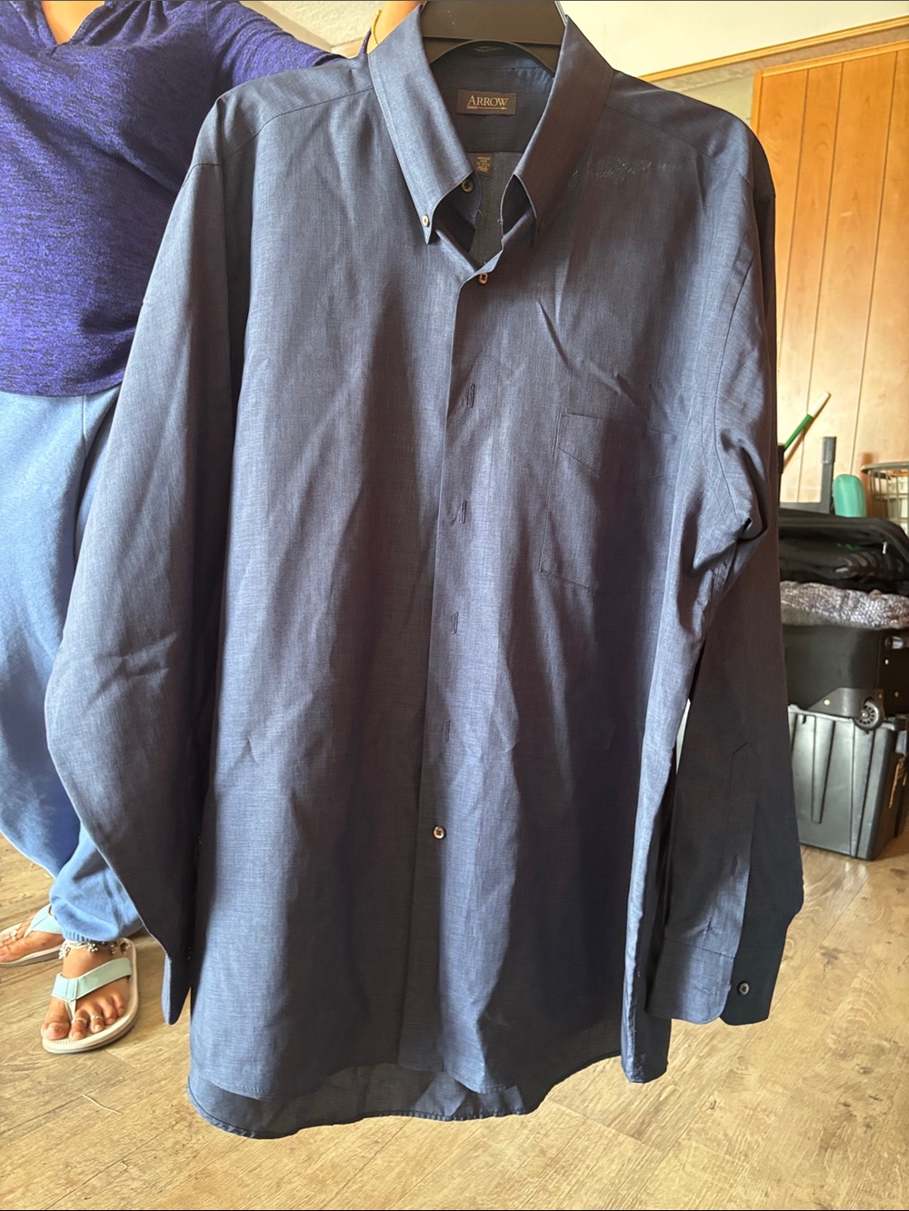 Arrow Men's Dark Navy Button-Down Shirt Jacket